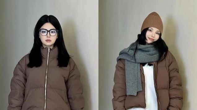 今年的羽绒服流行“叠着穿”，回头率高还保暖，时髦洋气一冬天