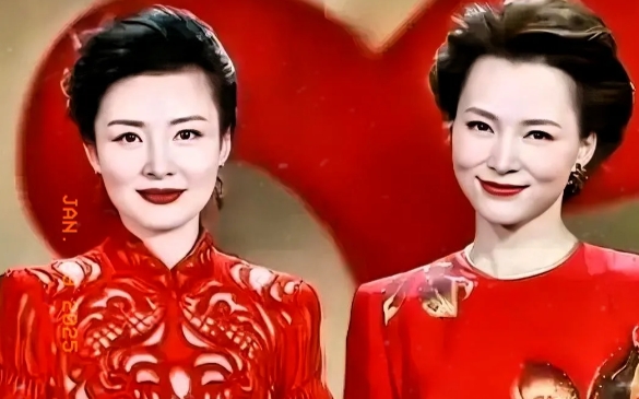 现在的龙洋，成了主持一姐，无人代替，整体来说变得成熟稳重了，外形大气不输倪萍周涛