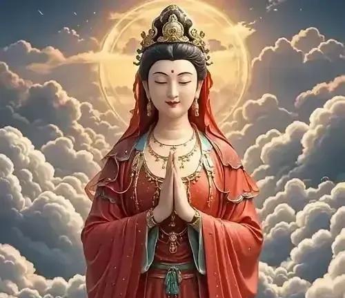 我是观音菩萨，只要您轻轻敲下“越来越好”这几个字，身上的病痛就跟云烟似的，一下子
