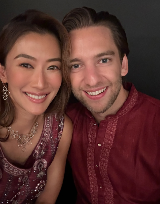 香港著名影视明星谢霆锋的妹妹谢婷婷和外籍老公生活合照，她从小含着金钥匙出生，家里