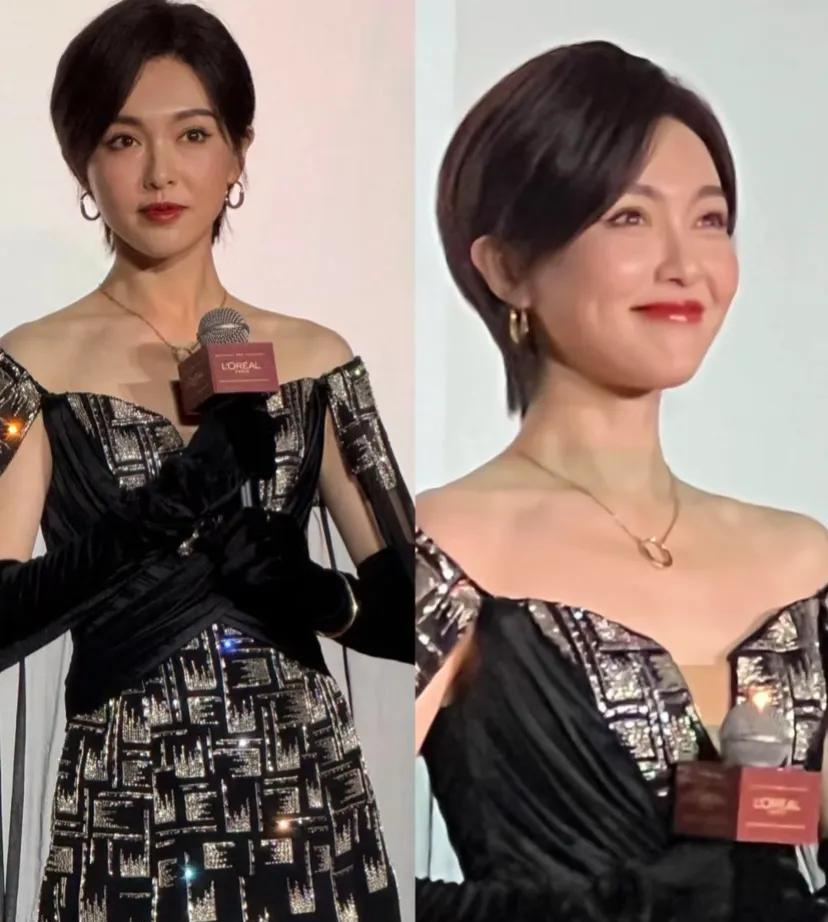唐嫣离了她的招牌长卷发，颜值一下子普了起来。看样子上了年纪的女明星真的要远离微商