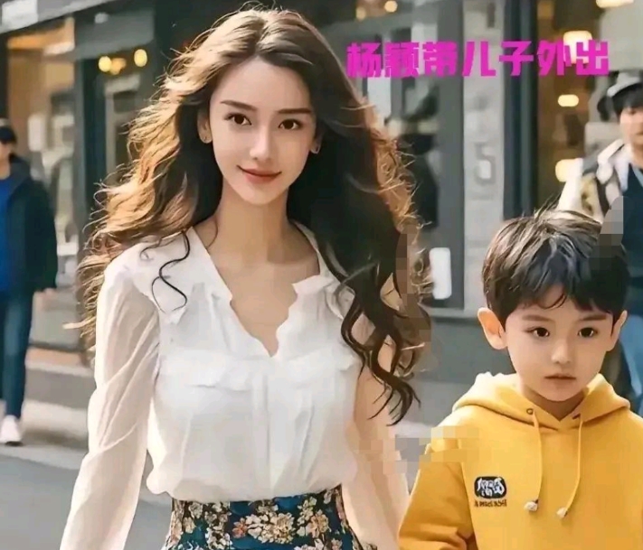 杨颖和黄晓明的孩子长得真好看