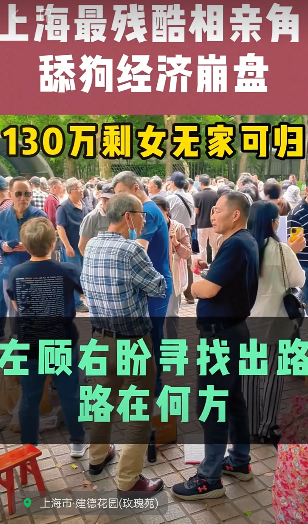 上海130万优质剩女，路在何方！全国征婚，交降低标准不可以？