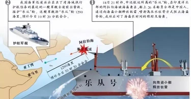 2010年11月18日，印度洋上，中国籍商船“乐从”号正在航行中。突然，后方出现