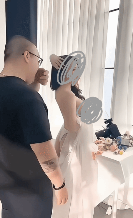 展示了一位新娘用上了高科技和大胆的创意