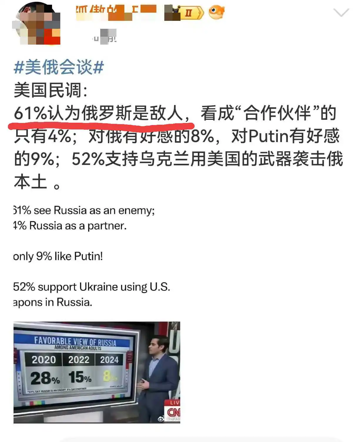 美国民众对俄罗斯态度几何？