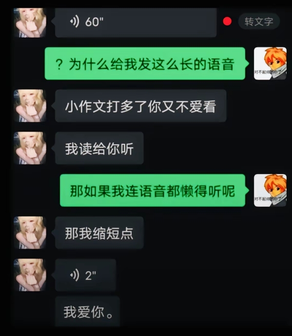 那如果我连语音都懒得听呢