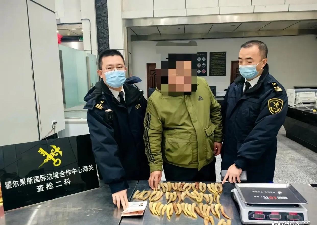 社会观察：胆子太大了，乌鲁木齐海关下属的霍尔果斯国际边境海关，一名入境中国男子，