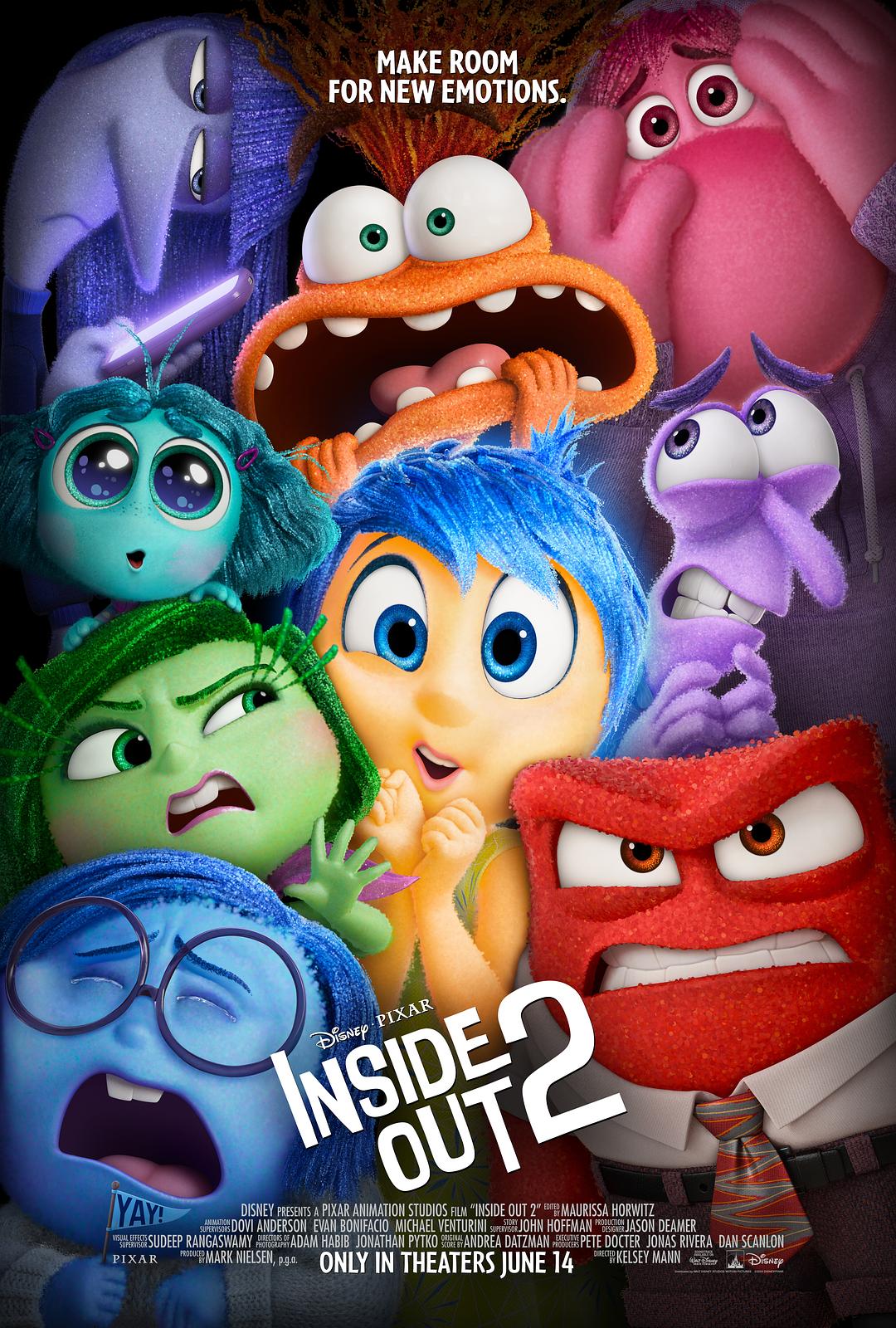 热门动画电影《头脑特工队2》（Inside Out 2）票房继续保持强势！北美上