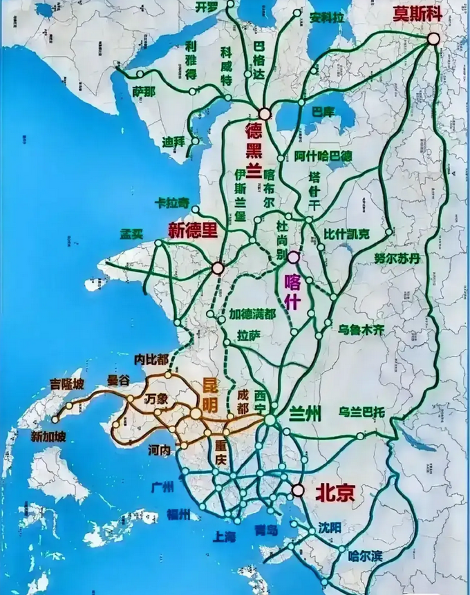 原来新疆才是世界的中心！