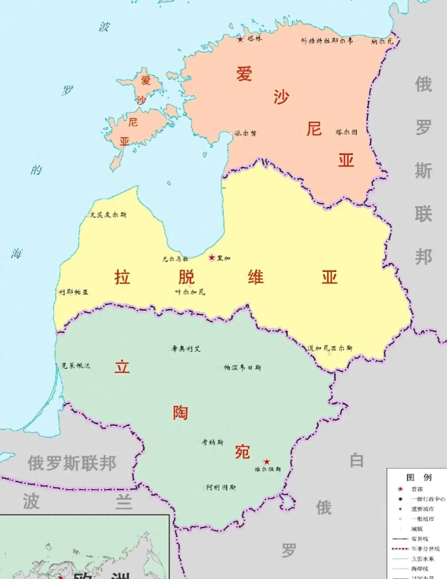 立陶宛之所以如此的嚣张，大家可以看地图，就是立陶宛的领土，并不与俄罗斯直接陆地接