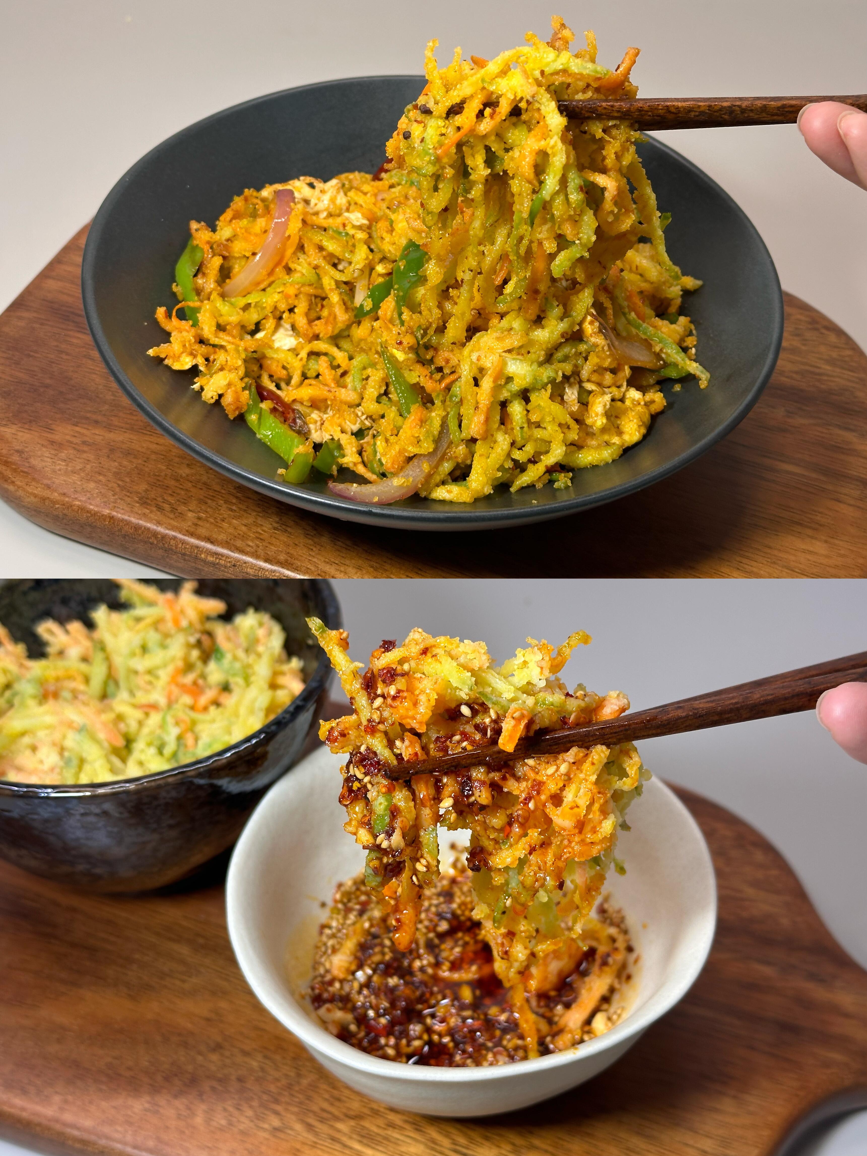 蒸萝卜真好吃
太喜欢吃蒸菜了～五块钱买了三个绿萝卜，搭配家里剩下的胡萝卜一起蒸着