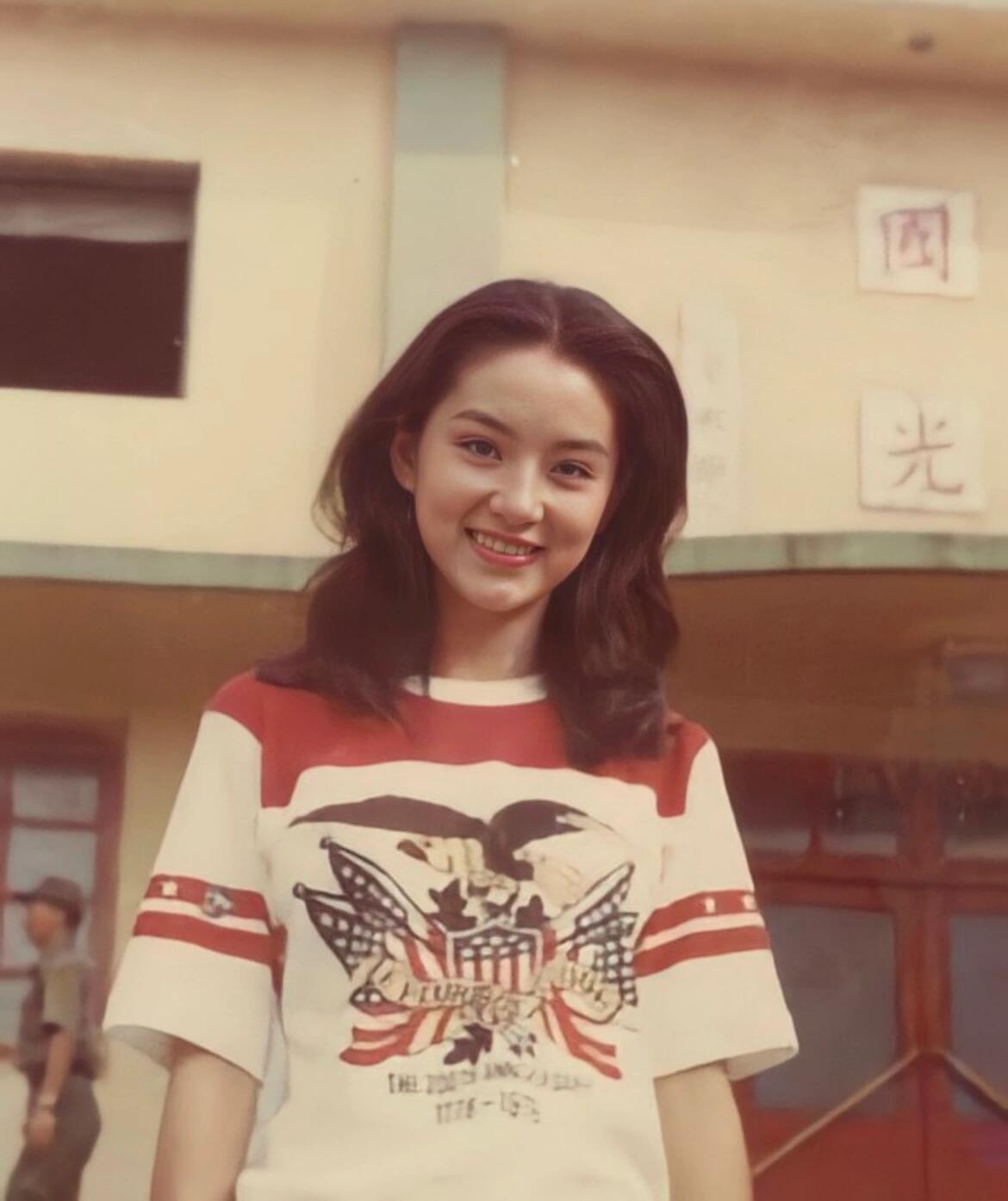 她美得英气逼人林青霞