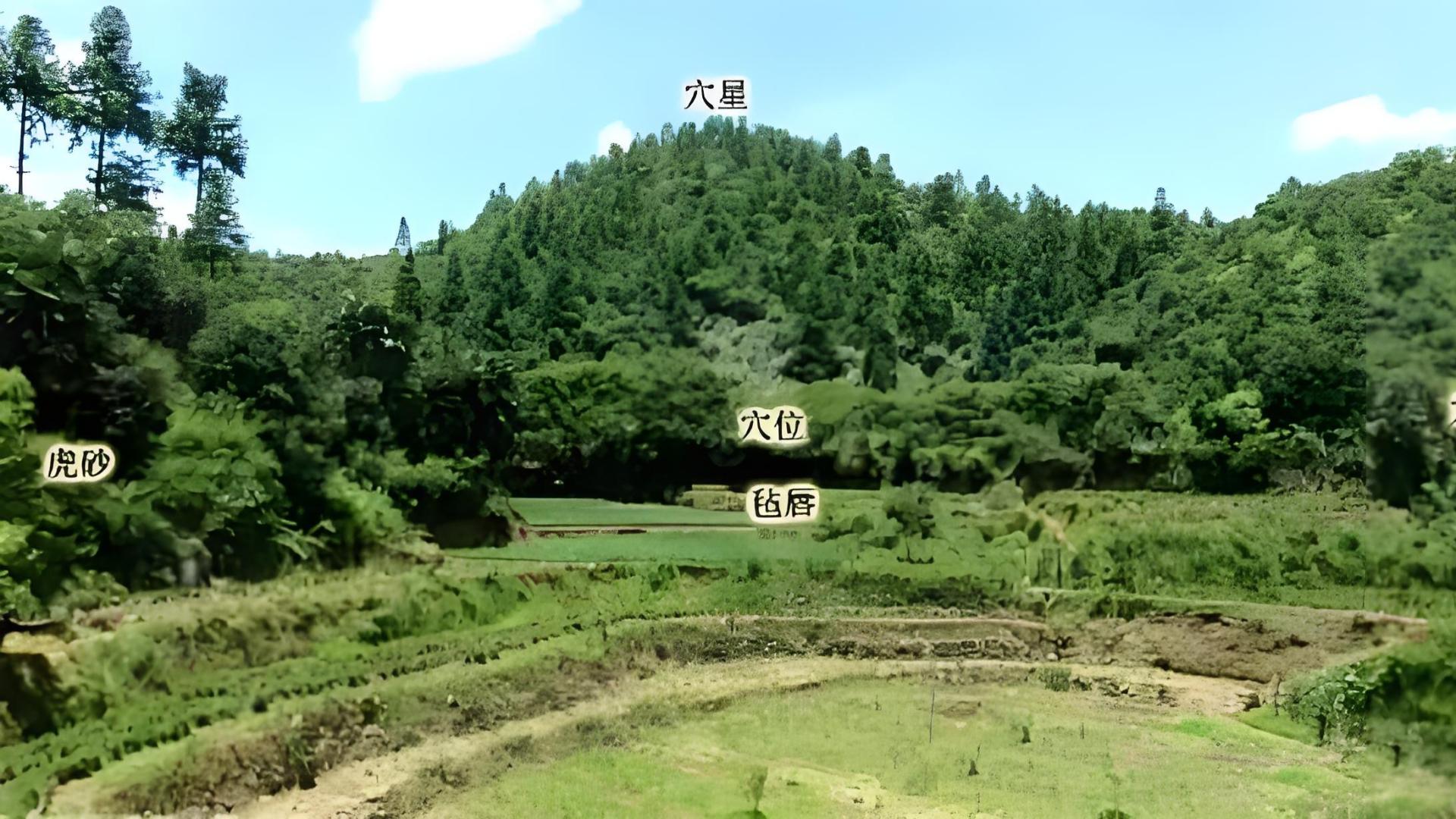 堪舆点穴，审唇毡以定余气，论唇毡证穴