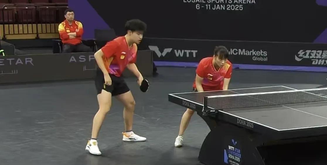 黄友政/石洵瑶2-3松岛辉空/张本美和，获得混双亚军
WTT多哈球星挑战赛倒数