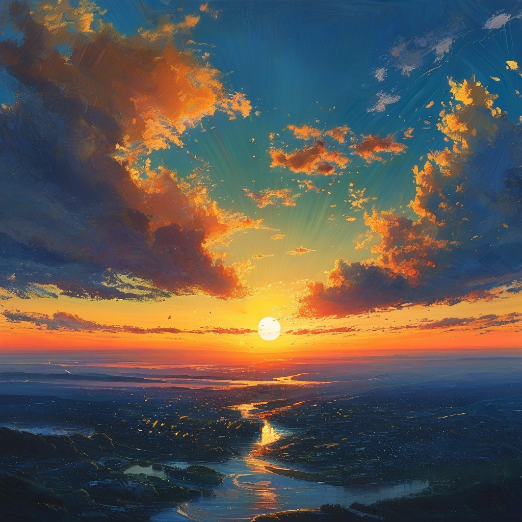 当夕阳的余晖渐渐隐去，夜幕悄然降临，那轮太阳并未真正离去。它在地球的另一端，默默
