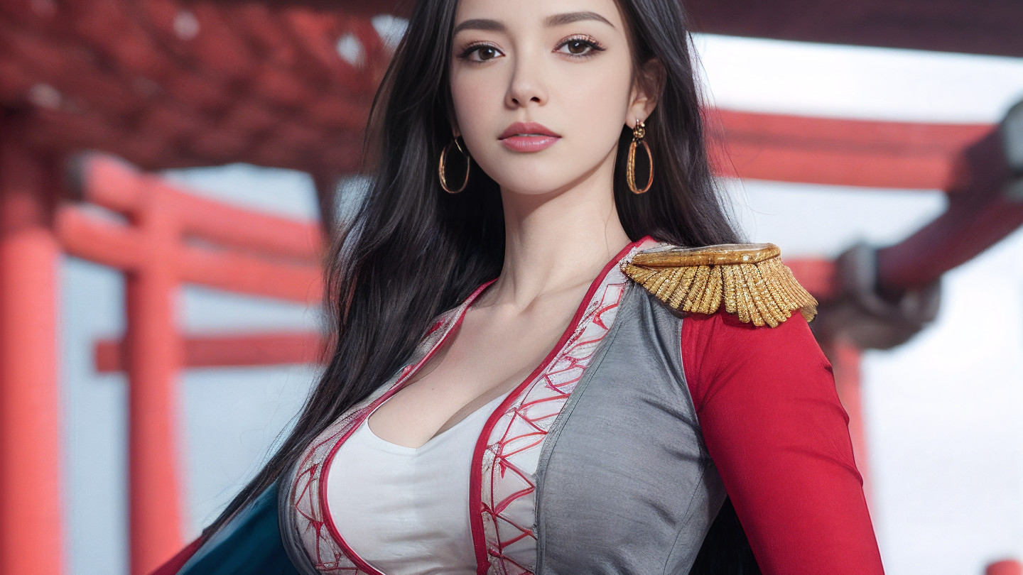 海贼王【女帝】真人图赏，极致腰臀比