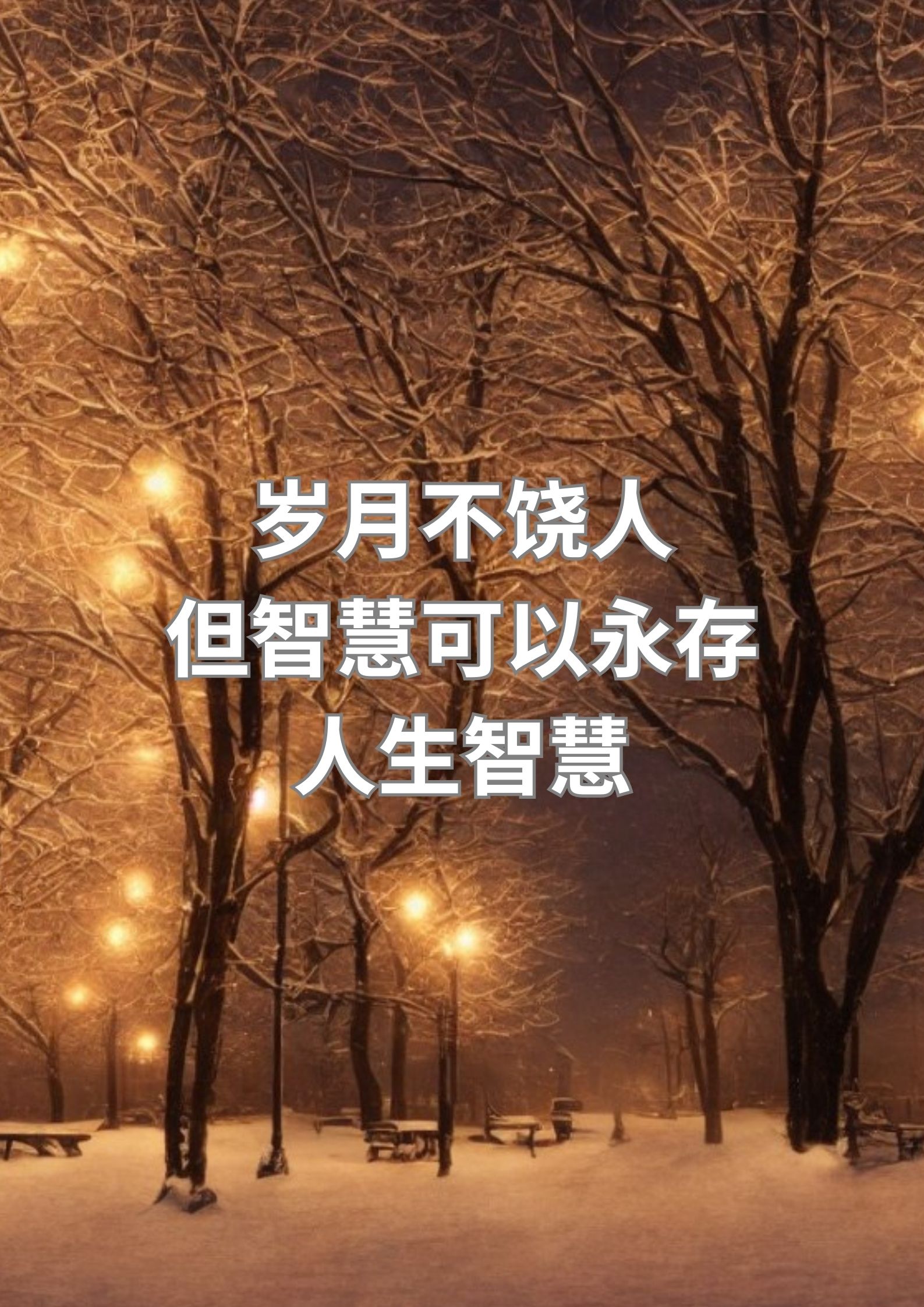 岁月不饶人，但智慧可以永存，人生智慧