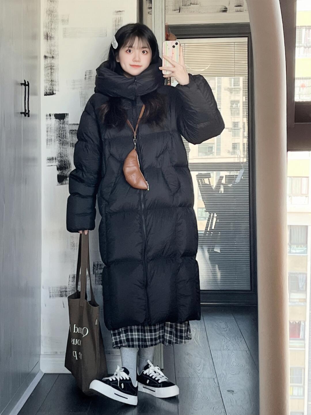 黑色羽绒服也可以变得有趣呀🎊韩里韩气🇰🇷