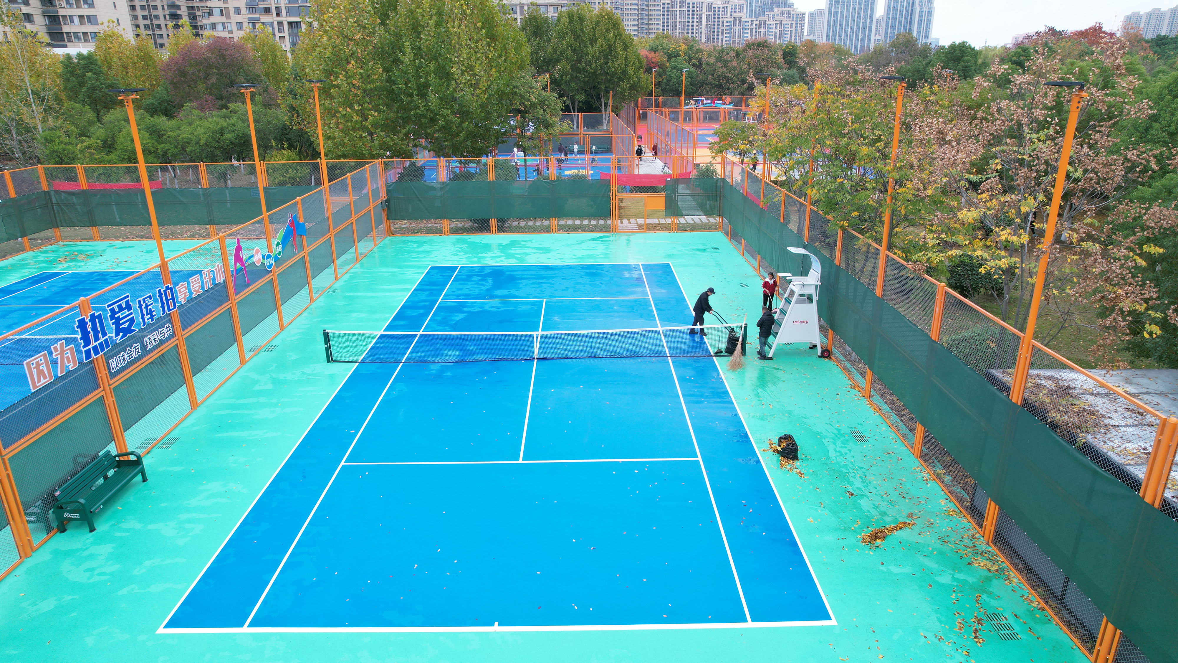 合肥新站高新区网球协会陶冲湖体育公园训练基地正式投入使用