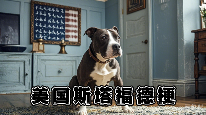超酷美国斯塔福德梗，萌力与霸气并存