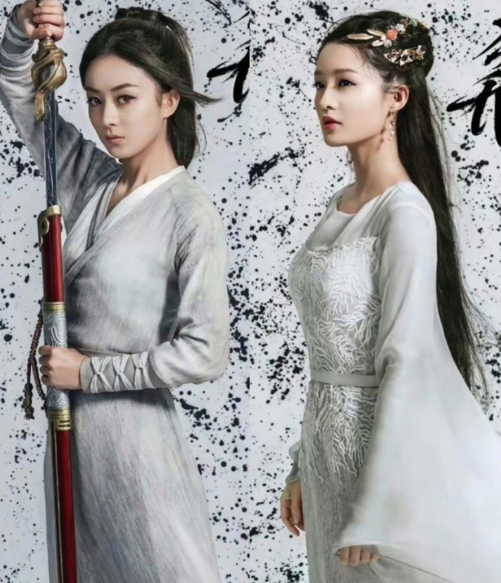 当年楚乔传的海报，赵丽颖和李沁这么看，女一和女二果然有点差别啊