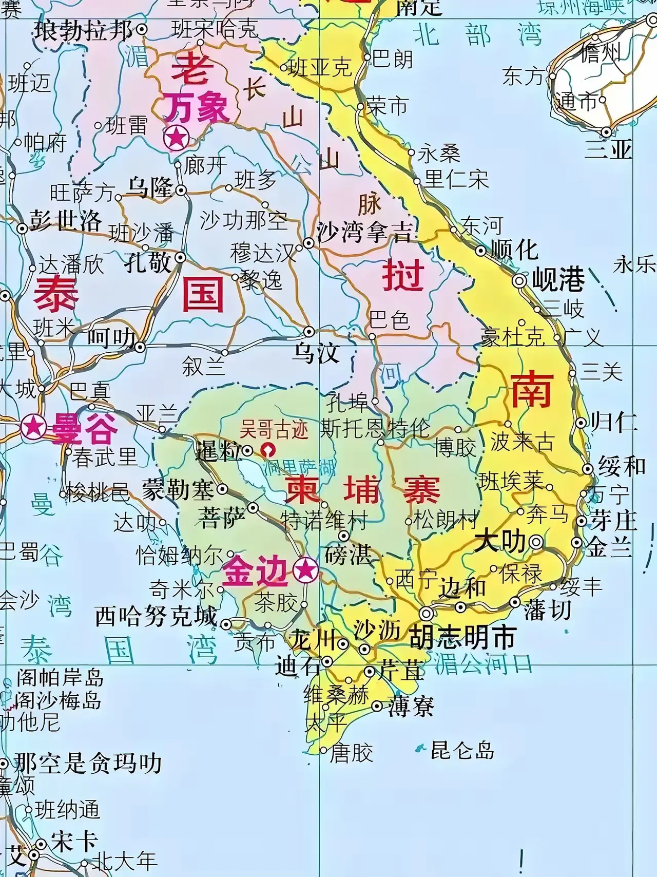 越南、泰国、尼泊尔、柬埔寨等国对待我们大国的态度，真是缺乏感恩之心，这些国家曾经