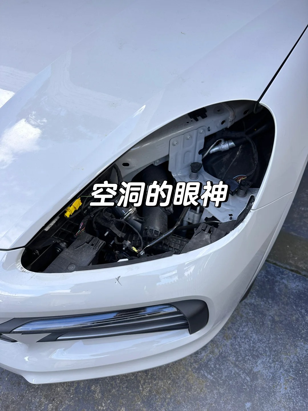 气笑了 保时捷大灯被偷了
今天飞回墨尔本 去机场停车场取车 看到前面两个空洞的眼