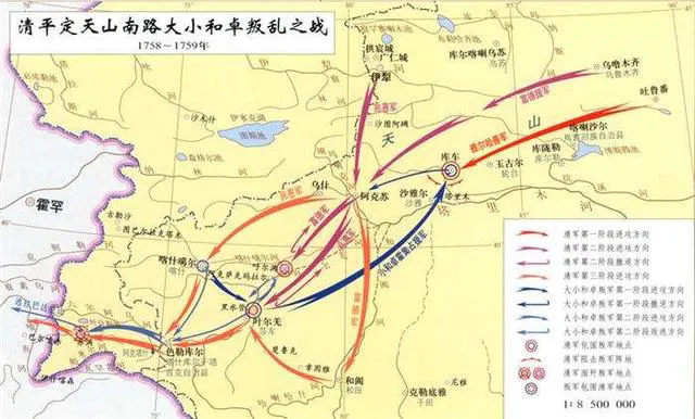 清军的葱岭三战，战损率真的低到惊人。特别是第二战，富德和明瑞斩杀和卓军千人，生擒