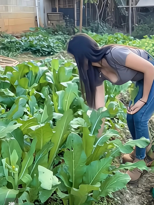 在绿意盎然的花园里，与自然亲密接触