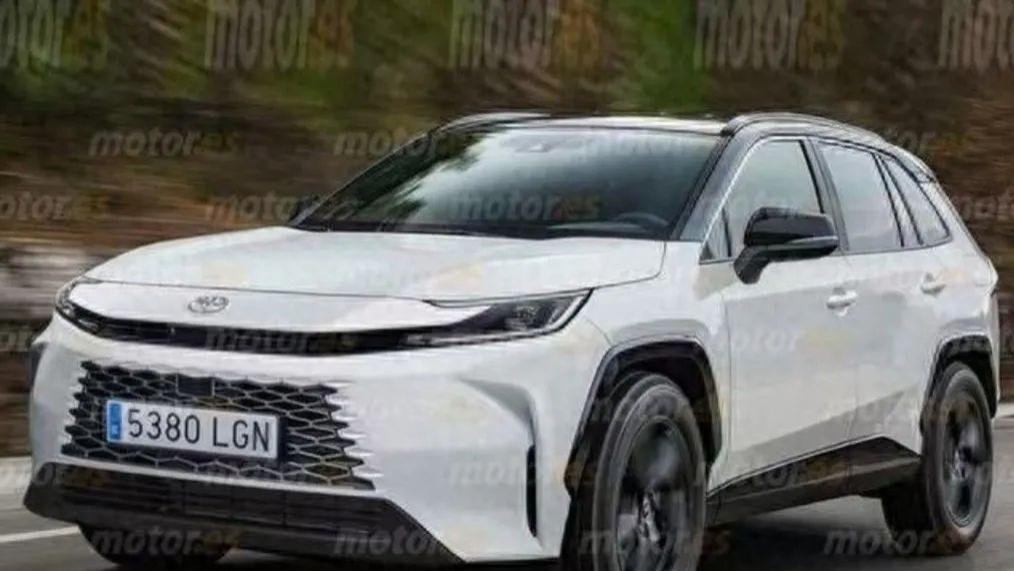 全新第六代丰田RAV4实车定妆照出现，外观内饰焕新升级