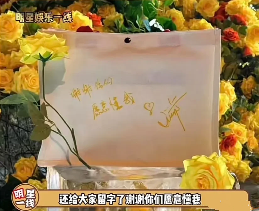 刘亦菲去哈尔滨看冰冻玫瑰，而且现场写了签名字，但是刘亦菲走后，不少游客想要去打卡