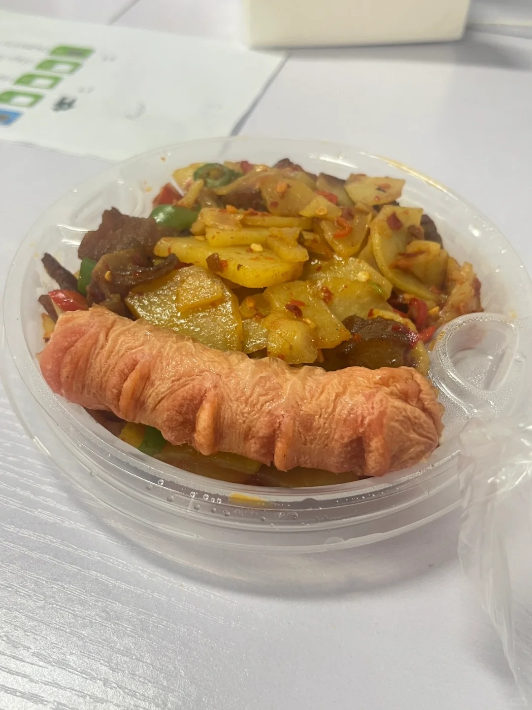 第一次被外卖恶心到
打开盖一看 食欲都没了