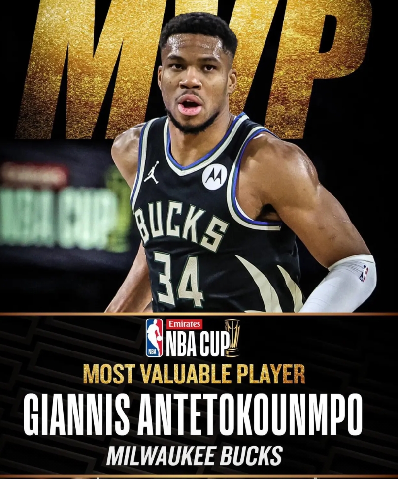 对不起了约基奇，字母哥才是本赛季联盟第一人！

在今天NBA杯决赛中，字母哥大发