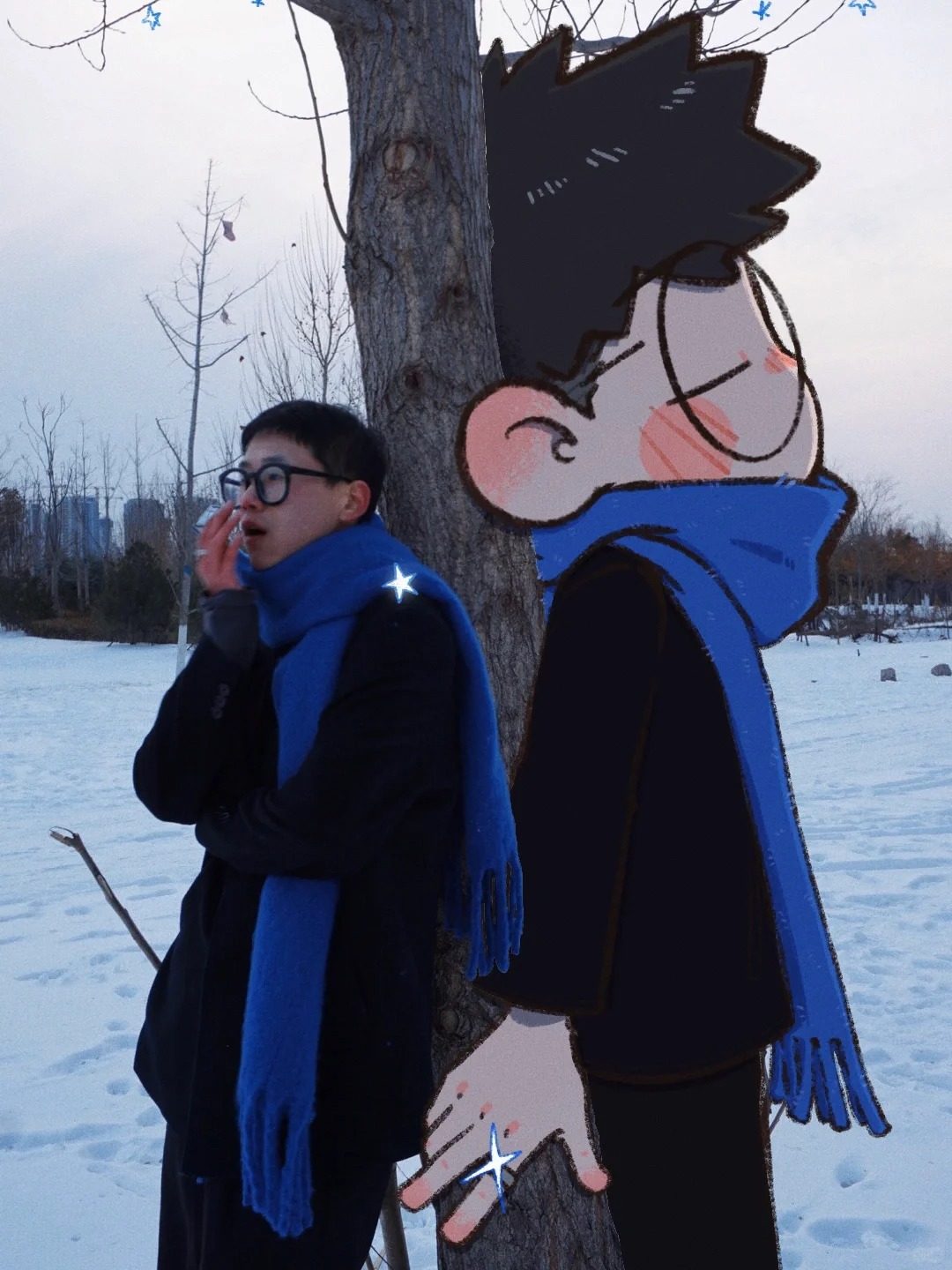 遇到了一棵樹🔵
大樹說
不需要太多的思考，
有時你只需去做一陣風