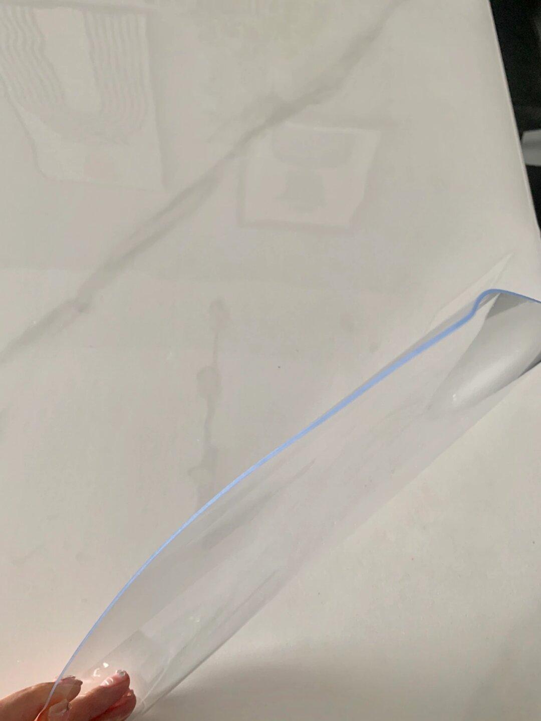 岩板餐桌 透明tpu桌垫真的绝绝子