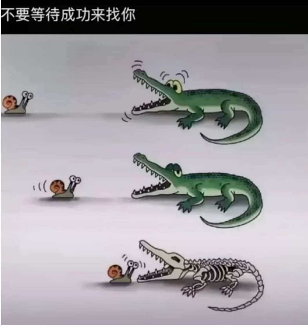 不要等待成功来找你