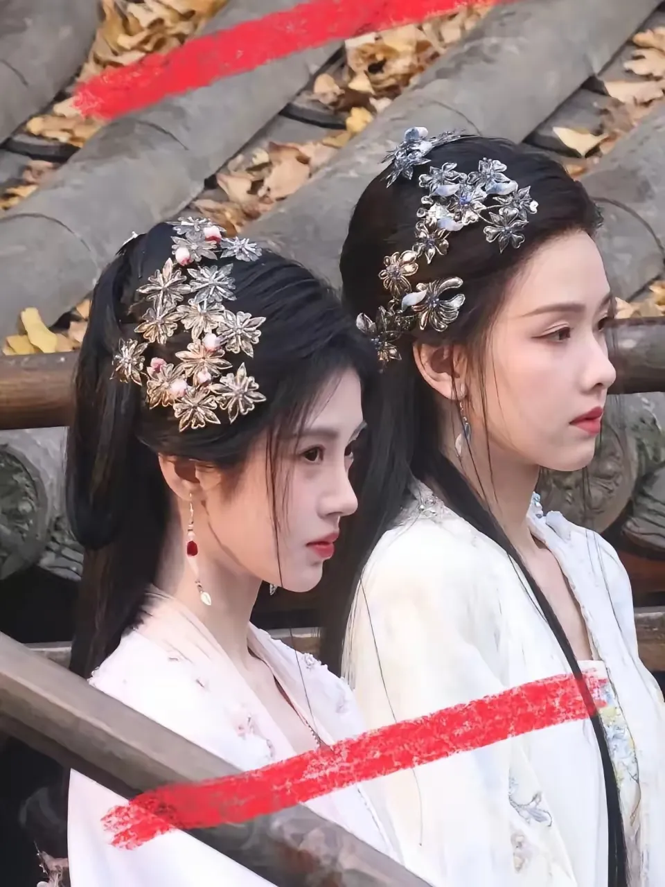 两个人妆都差不多
但是给人感觉一个是小姐一个是丫鬟
陈都灵瞬间把她秒的渣都不剩