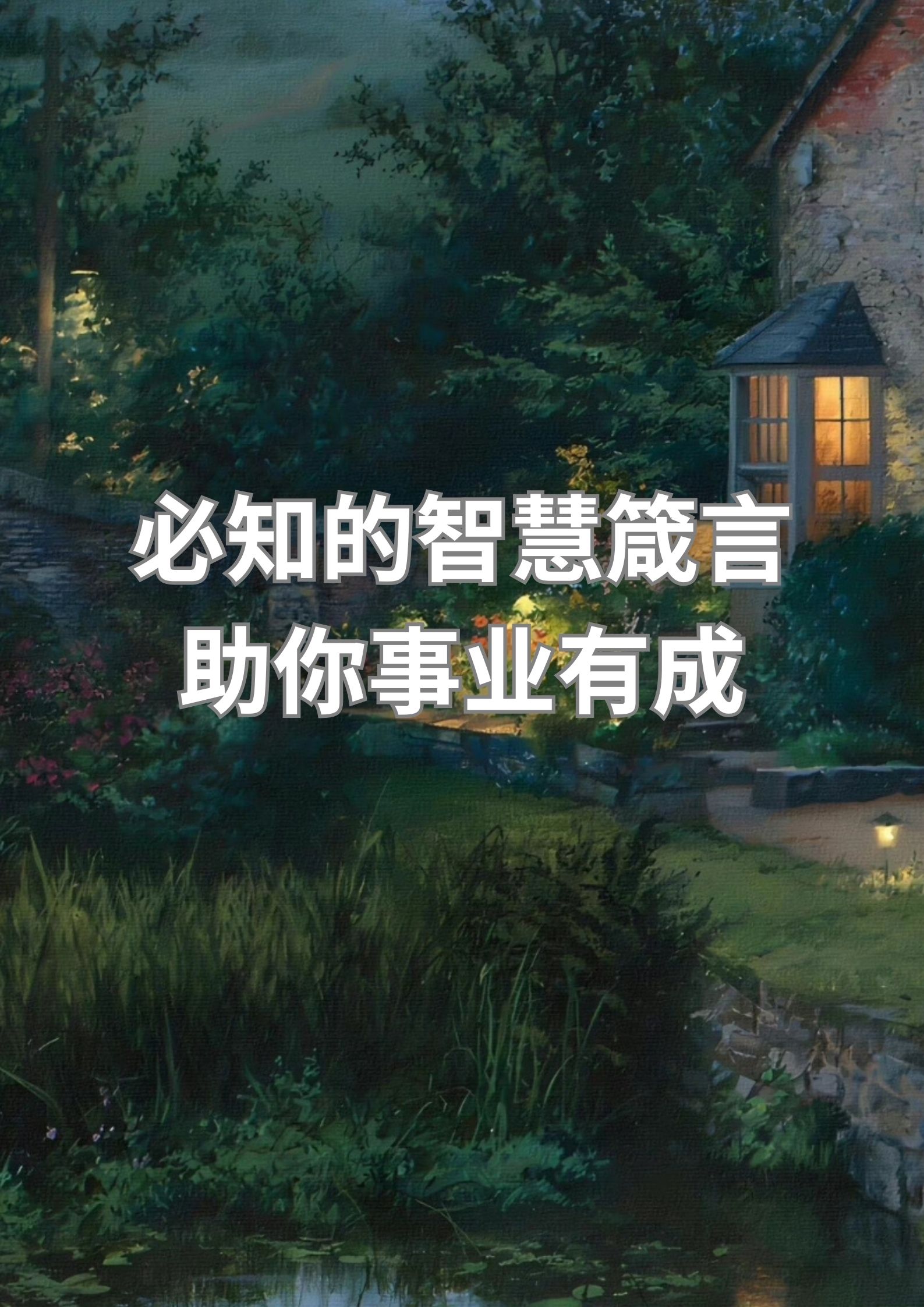 必知的智慧箴言 助你事业有成