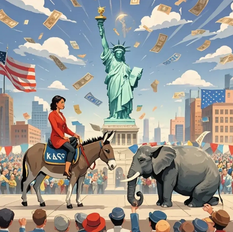 美国首位女总统即将诞生，她将给世界带来6个变化预测：
1、美国把伊朗当成最大威胁