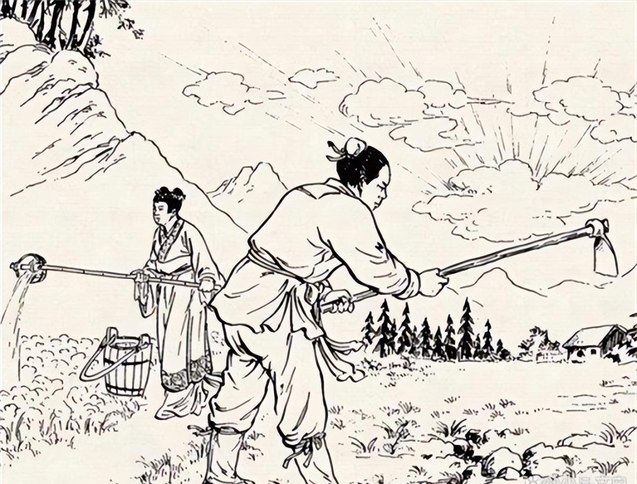 古代有个庄稼汉叫高亮，为人老实巴交，勤劳能干，村里人都夸他。高亮爹娘走得早，多亏