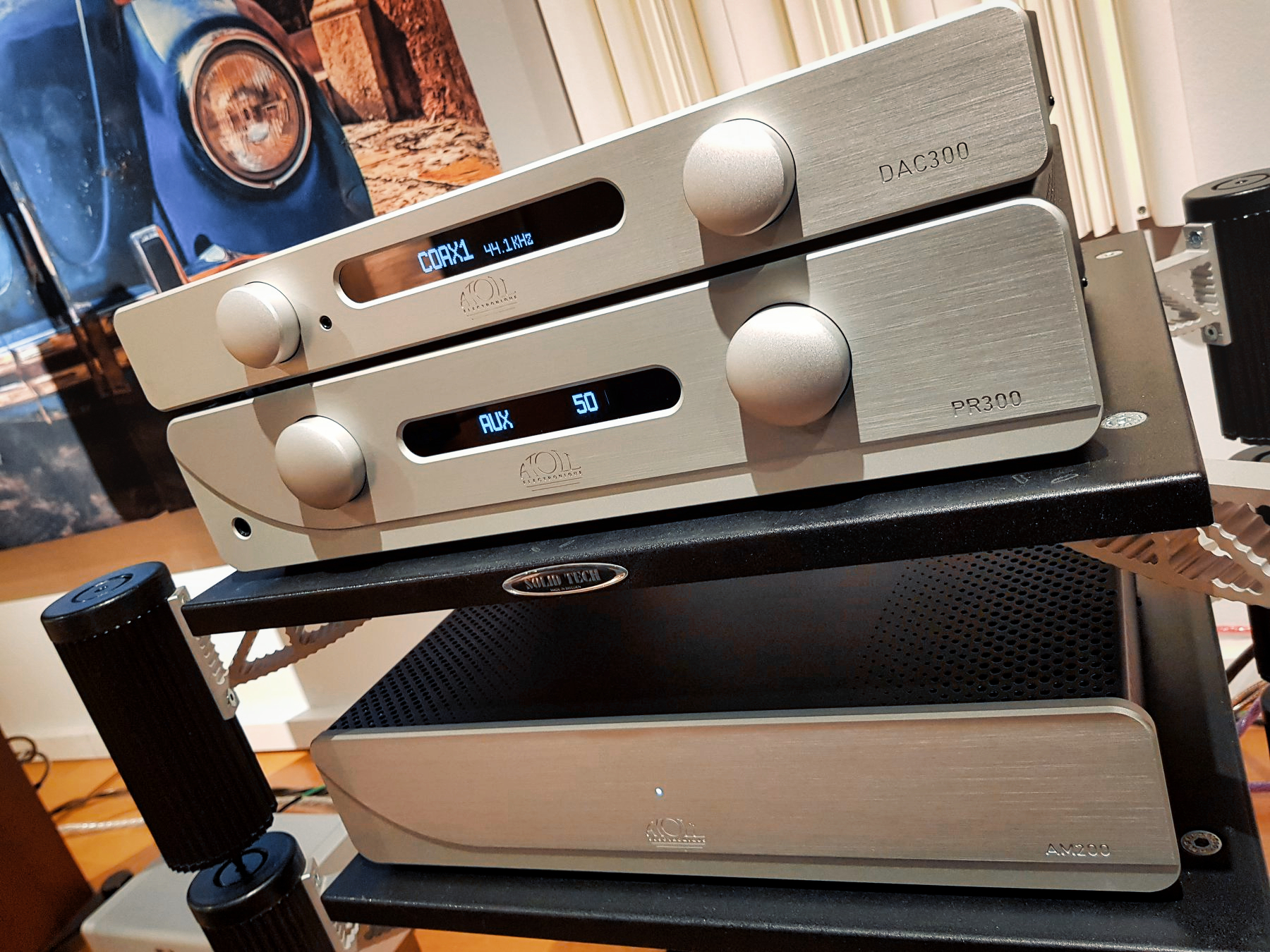法国珊瑚礁Atoll DAC300纯解码器+PR300前级+AM200后级用家分