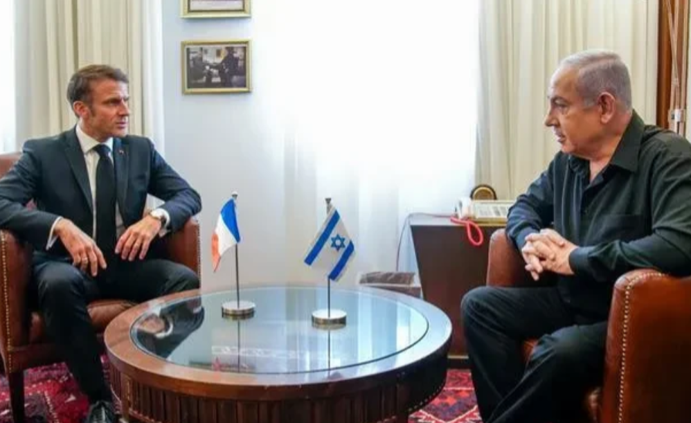 马克龙对内塔尼亚胡发出警告？警告内塔尼亚胡不要“无视联合国的决定”，警告内塔尼亚