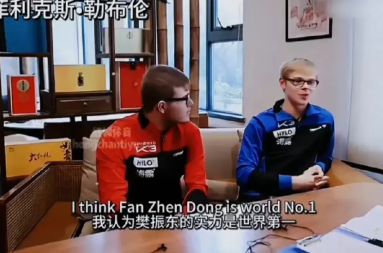 外协四位最顶尖选手！
听到他们对樊振东的评价，简直就是震惊我了。勒布伦兄弟说：我