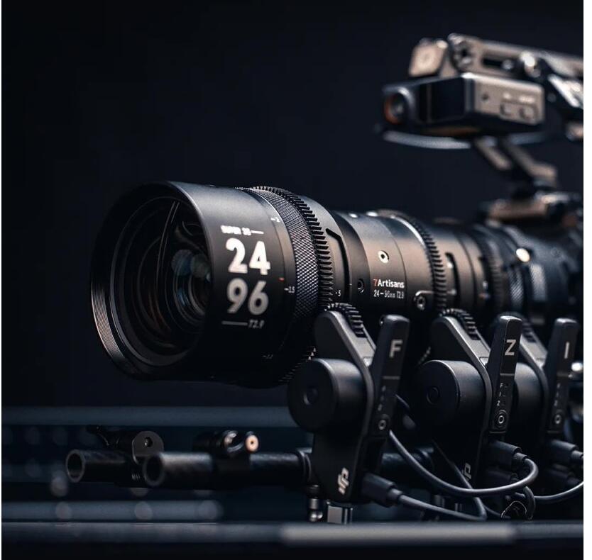 七工匠推出 24-96mmT2.9 专业级变焦电影镜头新品，首发 10990 元