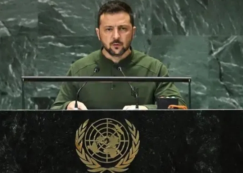 泽连斯基在联合国大会上像一名“怨妇”，由于中东局势的紧张，全球对乌克兰的关注降低