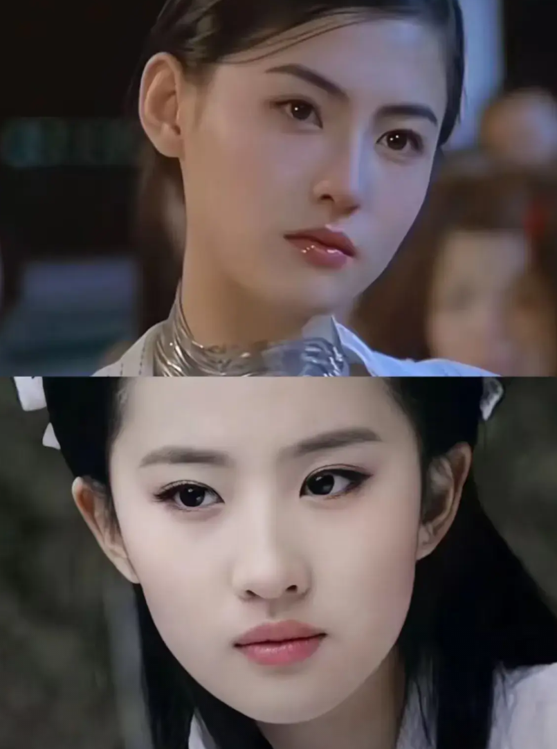 你要见过刘亦菲和张柏芝真人，就不用这样比较了！

年轻时期的林青霞王祖贤，关之琳