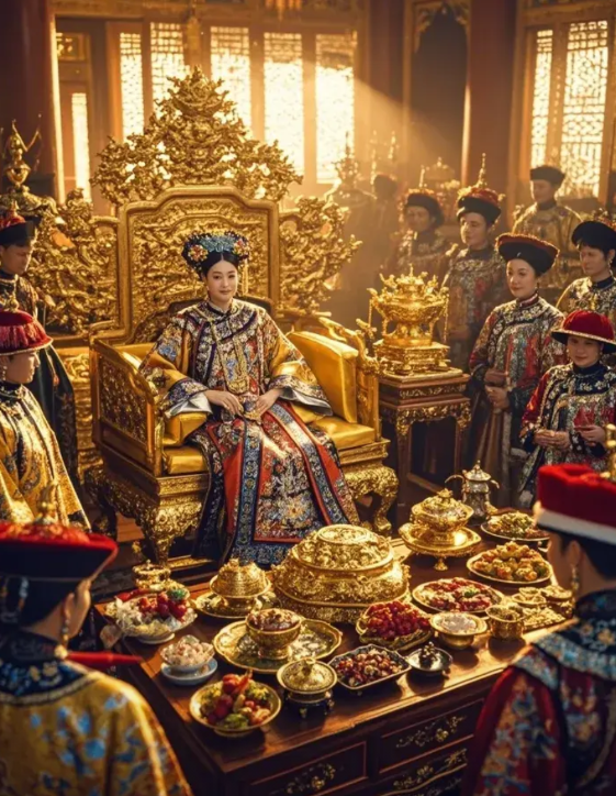 AI还原慈禧老佛爷的奢靡生活！！！
慈禧的衣柜里，丝绸、锦缎、绣花，每一件都是顶
