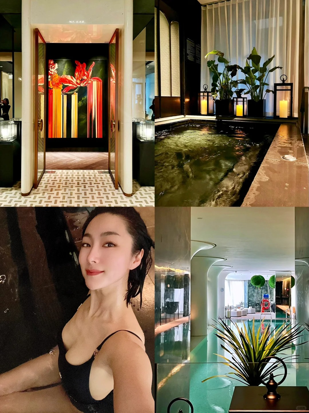 “富家小姐”家的游泳池康体当然好玩啦