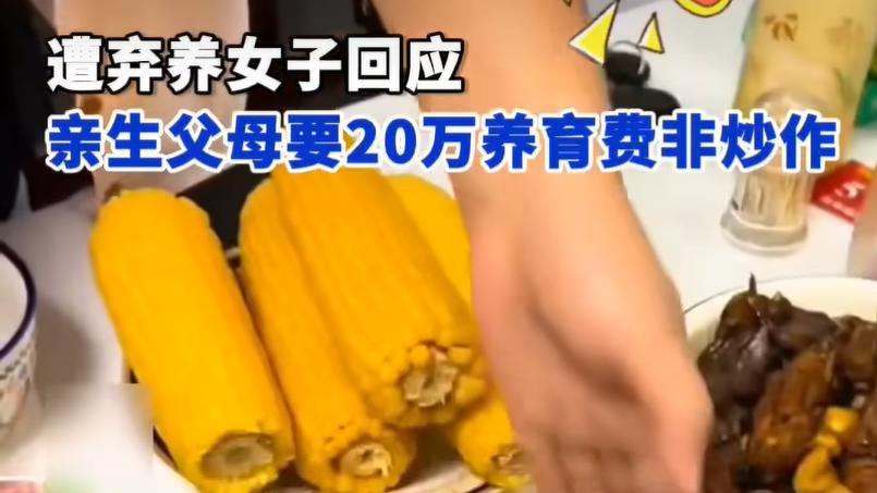 女子刚出生被遗弃，长大后被亲生父母索赔20万“十月怀胎费”